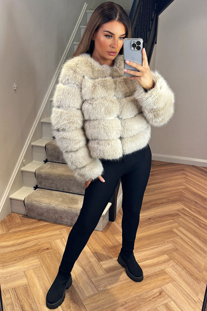 Kinsley | Women’s faux fur bubble coat