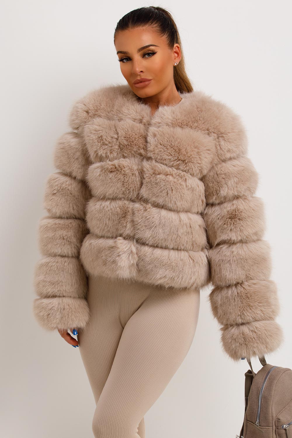Kinsley | Women’s faux fur bubble coat