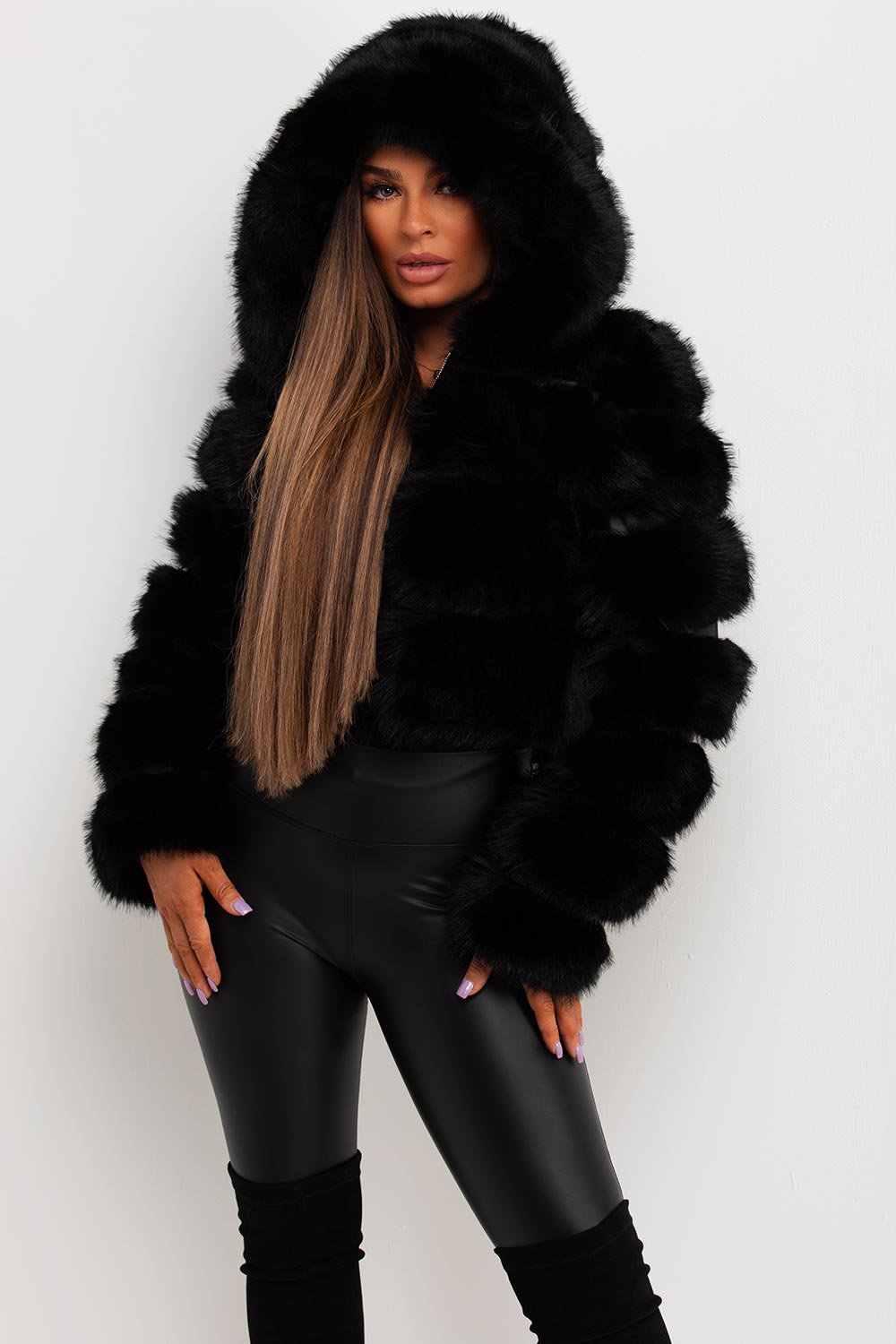 Esme | Women’s hooded faux fur jacket