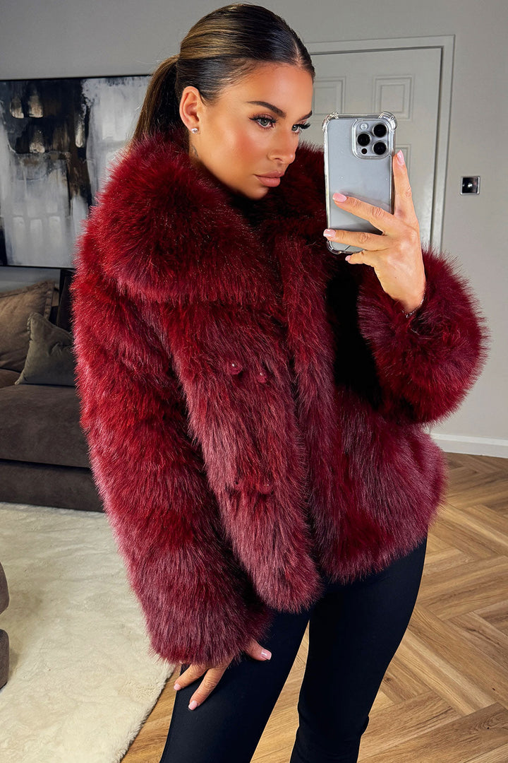 Everlee | Women’s short plush faux fur jacket