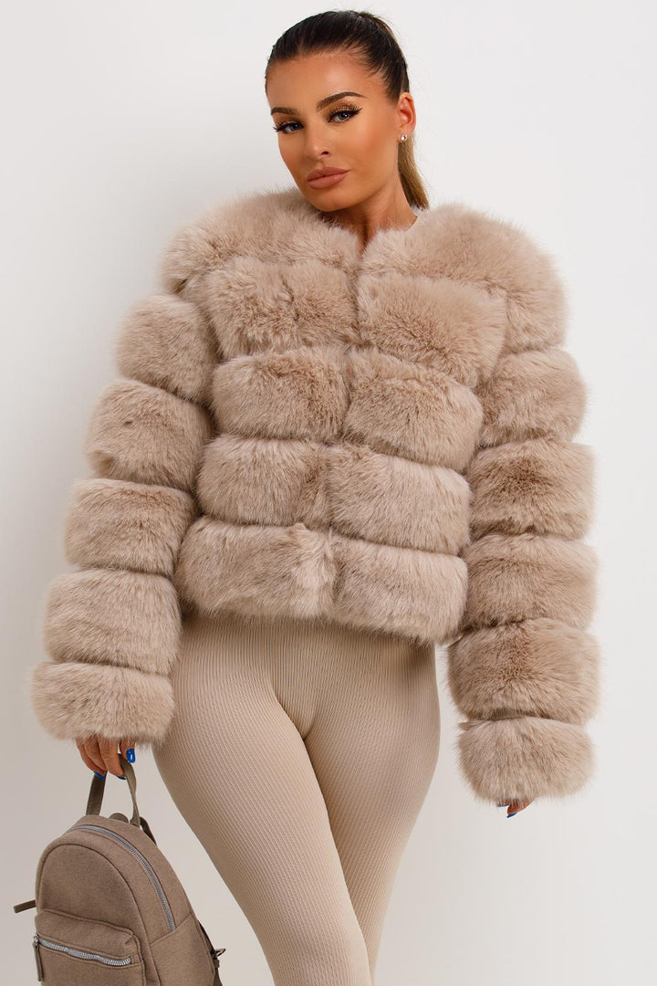 Kinsley | Women’s faux fur bubble coat