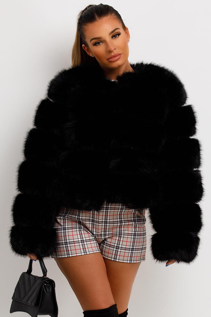 Goldie | Women’s faux fur bubble coat
