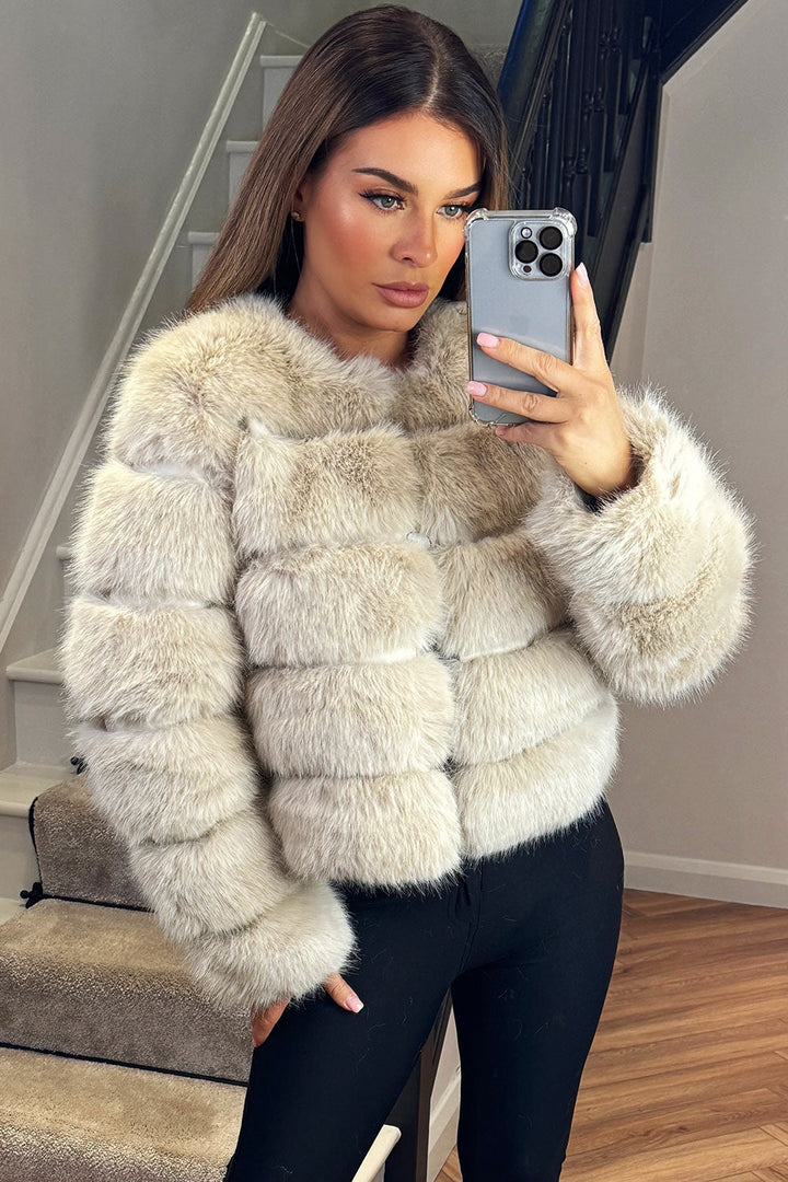Kinsley | Women’s faux fur bubble coat