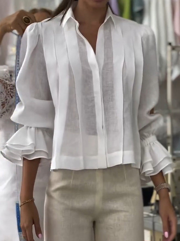 Annalise | Lapel long sleeve cardigan