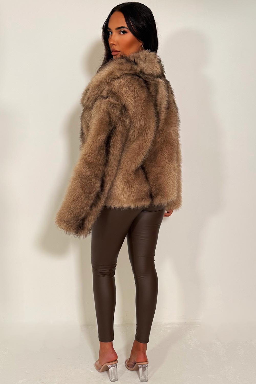 Poppy | Women’s faux fur collared jacket