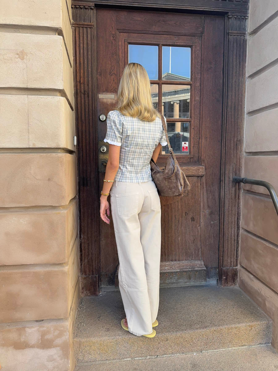 Levine | Women’s low waist wide-leg jeans