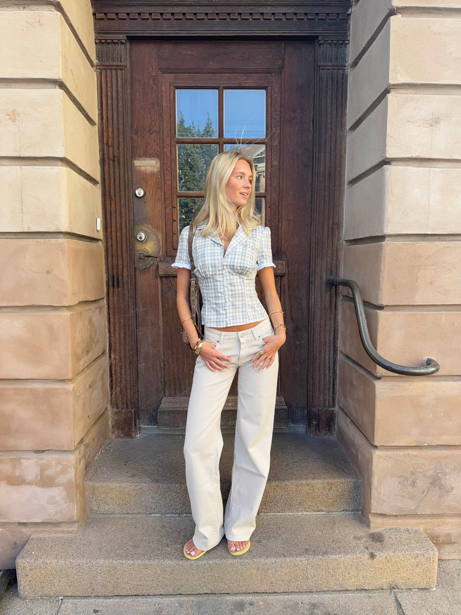 Levine | Women’s low waist wide-leg jeans