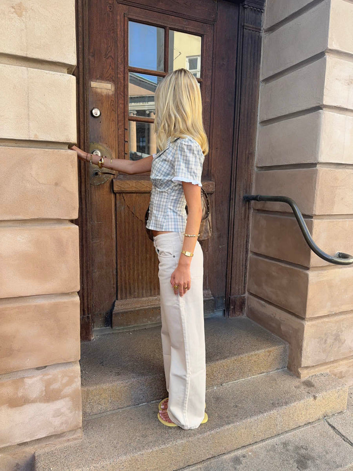 Levine | Women’s low waist wide-leg jeans