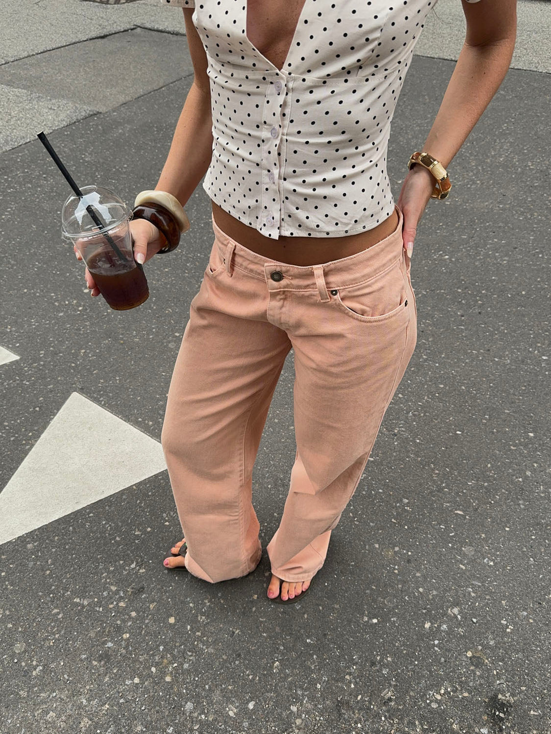 Emma | Women’s low-rise soft  baggy jeans