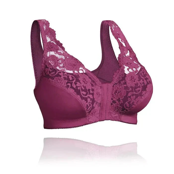 Felly | Women’s lace bra with front closure and full coverage