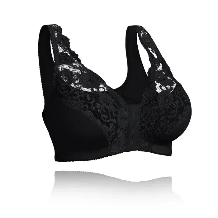 Felly | Women’s lace bra with front closure and full coverage
