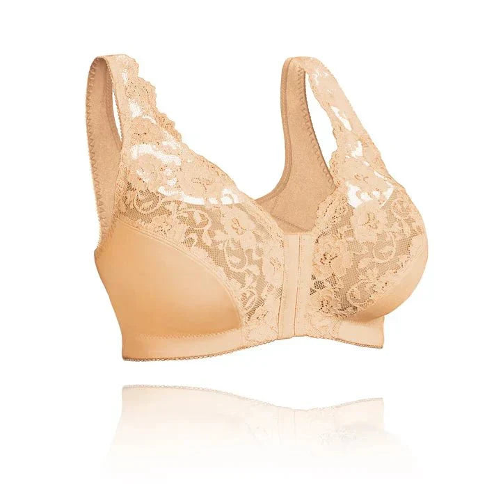 Felly | Women’s lace bra with front closure and full coverage