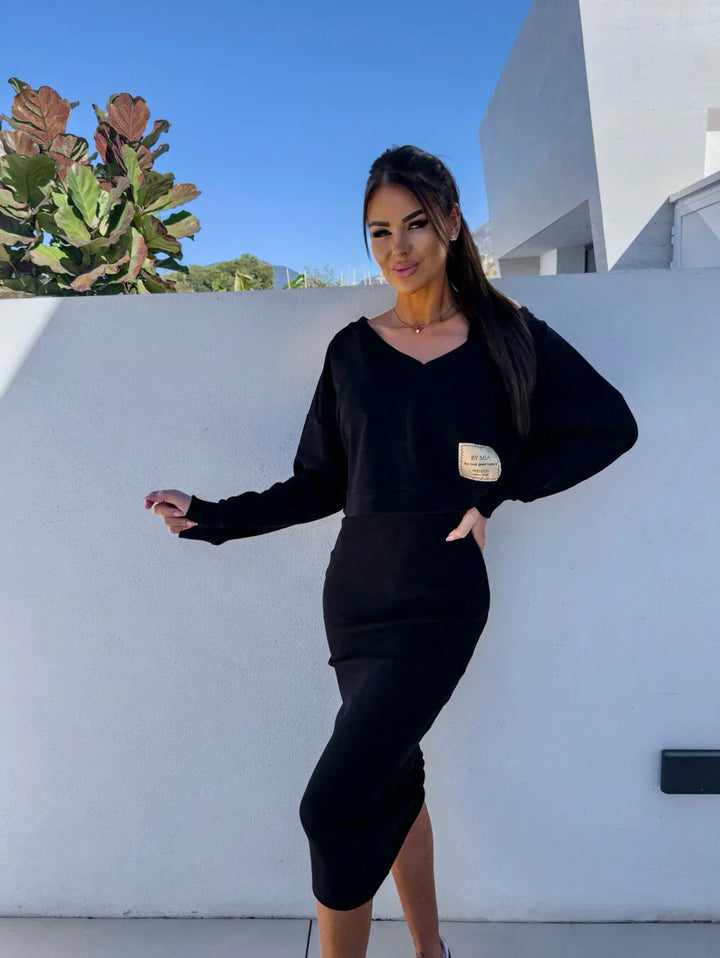 Aubrey | Casual sweatshirt and dress set