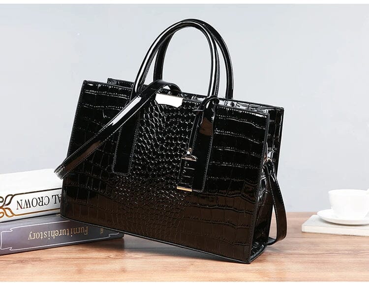 Sally | Women’s embossed handbag with structured design