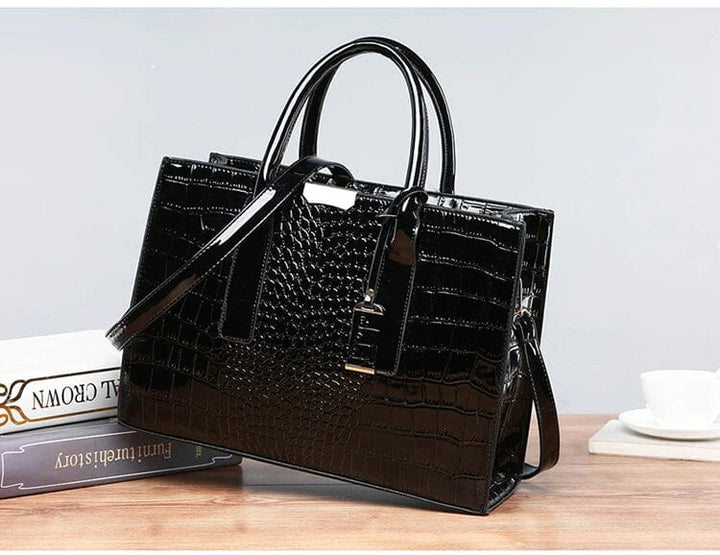 Sally | Women’s embossed handbag with structured design