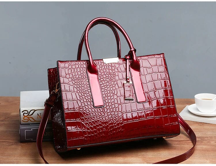 Sally | Women’s embossed handbag with structured design