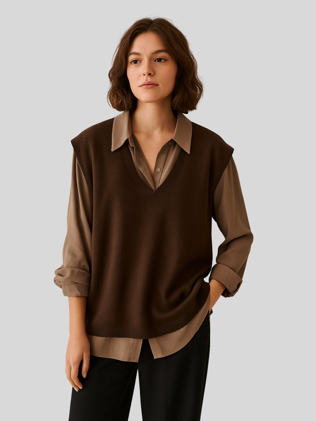Abigail | Women's vintage knitted vest set