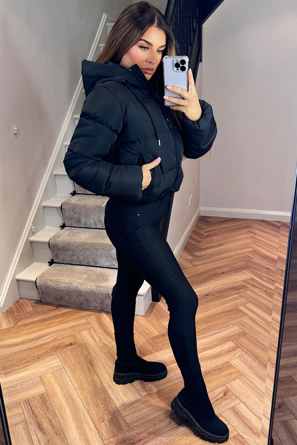 Nova | Women’s cropped hooded puffer jacket