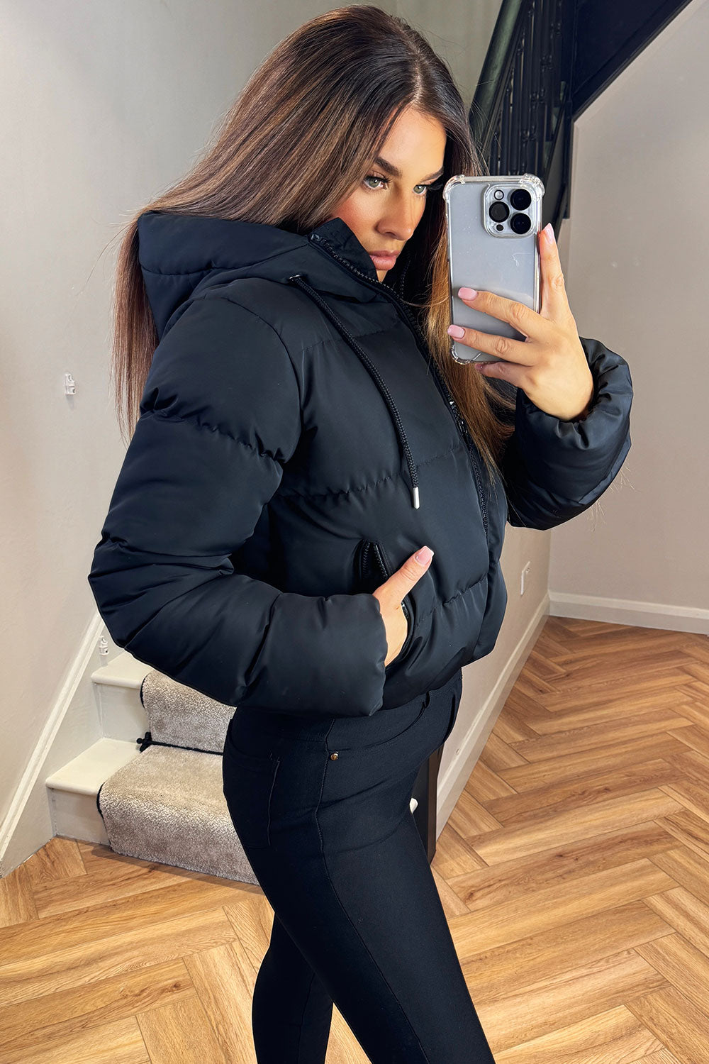 Nova | Women’s cropped hooded puffer jacket