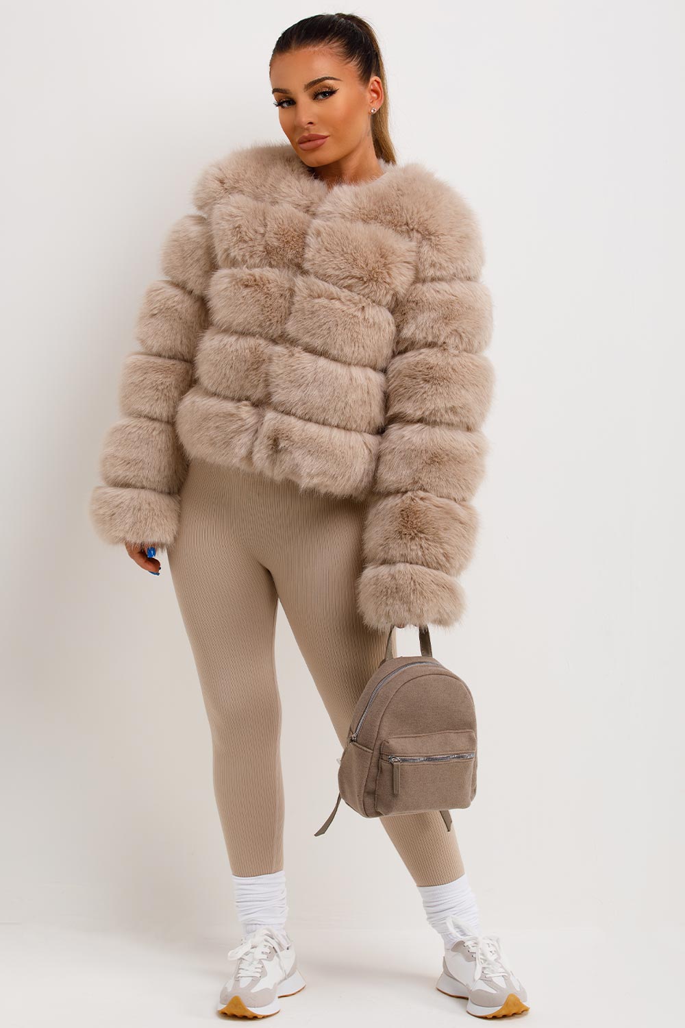 Kinsley | Women’s faux fur bubble coat