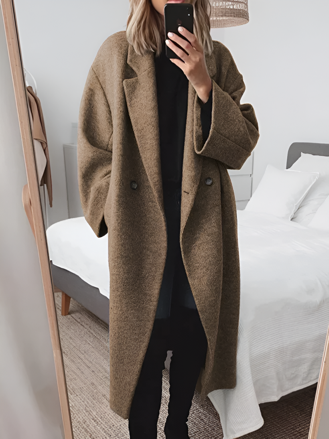 Charlot | Women’s oversized wool blend trench coat