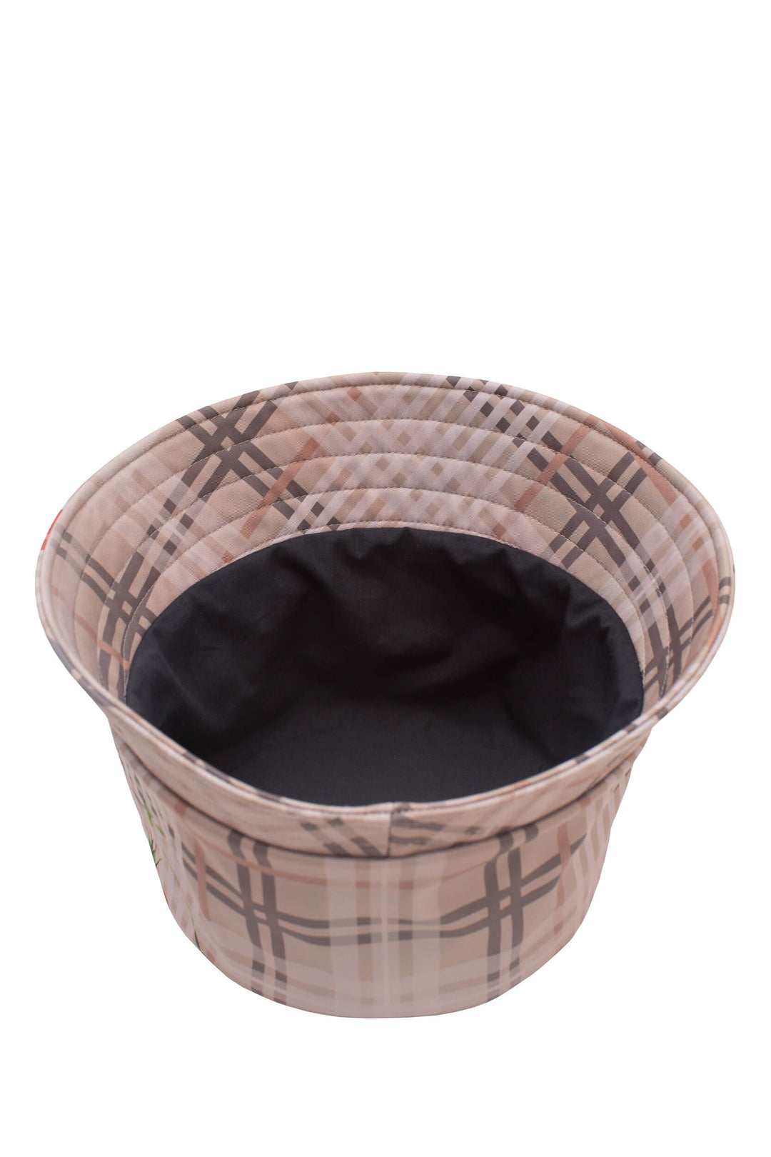 Avery | Women’s plaid bucket hat with floral embroidery