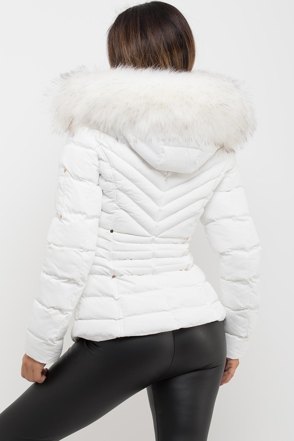 Lilia | Women’s faux-fur hooded puffer jacket